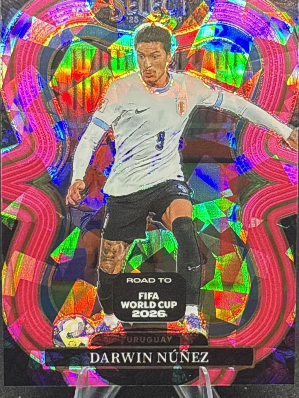 Panini Select Darwin Nunez Holo Soccer Card - Pink Parallel Prizm